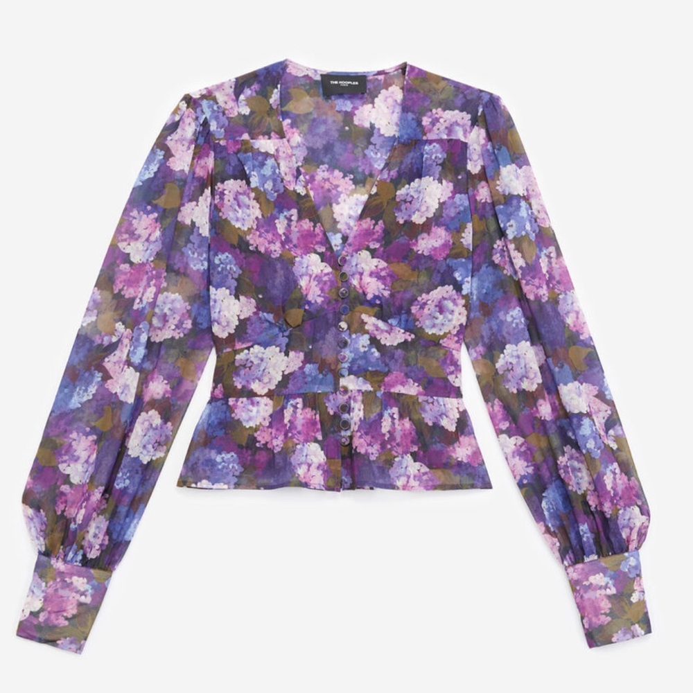 The kooples flower reflection blouse